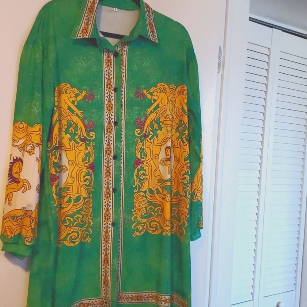 Button up dress shirt dress